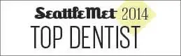 Clickable button to Seattle Metropolitan Top Dentist 2014 Award website