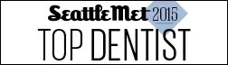 Clickable button to Seattle Metropolitan Top Dentist 2015 Award website
