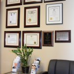 Photo of professional certifications and degrees for Daniel H. Chong, DDS, FACP