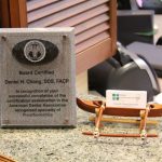 Photo of Prosthodontics board certification for Daniel H. Chong, DDS, FACP