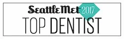 Clickable button to Seattle Metropolitan Top Dentist 2017 Award website